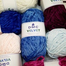 DMC VELVET - GOMITOLO 100 gr. CINIGLIA FILATO PER MAGLIA FERRI UNCINETTO 