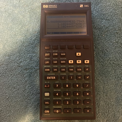 Hewlett packard 38g black - hewlett-packard,