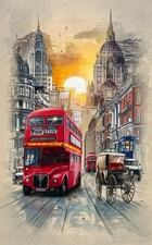 Poster Londra Retrò – Bus