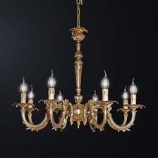Lampadario classico in ottone