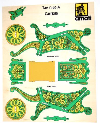 Amati modello traforo legno - modello,