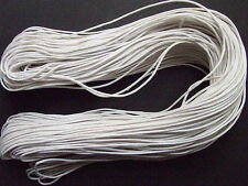 10mt di filo in cotone cerato 1,5MM colore bianco