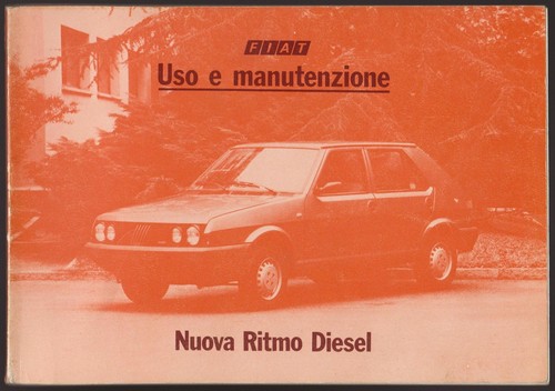 Fiat ritmo diesel libretto - fiat,