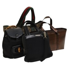 GUCCI GG Canvas Hand Bag PVC