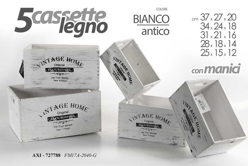 Cassette legno anticato - 5,
