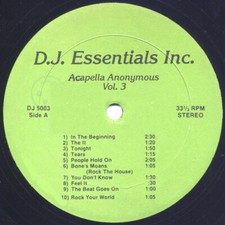 Acapella Anonymous Vol. 3 , lp