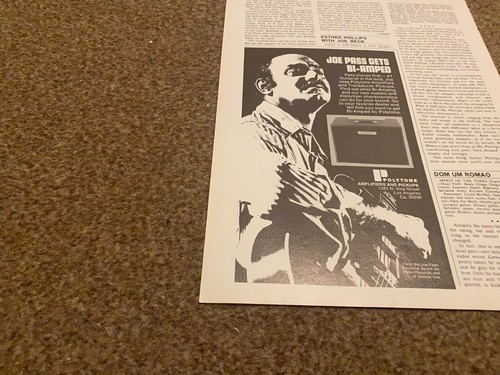 Jbf20 advert 8x5 joe pass - advert,