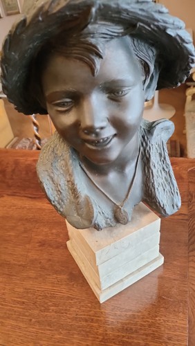Testa bambino bronzo di - testa,