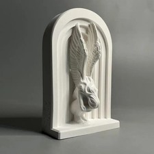 Scultura ragazza angelo alato