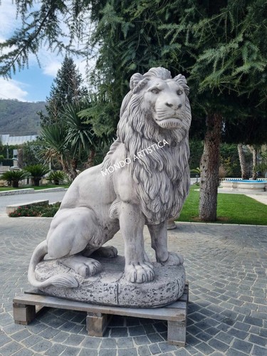 Leone statua giardino - leone,
