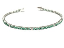 Bracciale tennis smeraldi 40 - bracciale, 3.40
