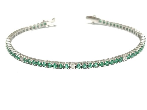 Bracciale tennis smeraldi 40 - smeraldi, 3.40