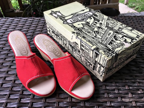 Sandali rossi easy street - rossi,