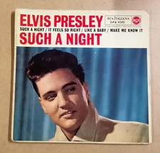Elvis Presley "Such a Night" original Italian pressing 7"EP vinyl 45