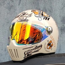 Casco moto retrò integrale