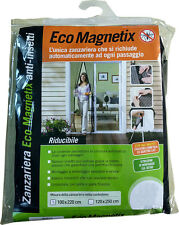 ZANZARIERA MAGNETICA CON CALAMITA 100X220 UNIVERSALE PORTA FINESTRA RIDUCIBILE