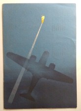 cartolina pubblicitaria LINEE AEREE TRANSCONTINENTALI ITALIANE