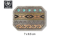 A37062 Fibbia cintura western country cowboy Ariat rettangolare southwest