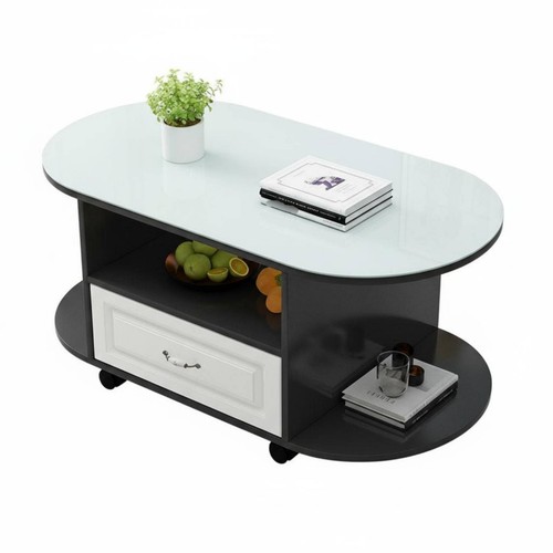 Tavolino ovale con - con, cassetto