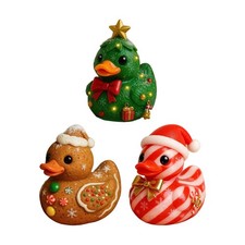 Statua di anatra natalizia in