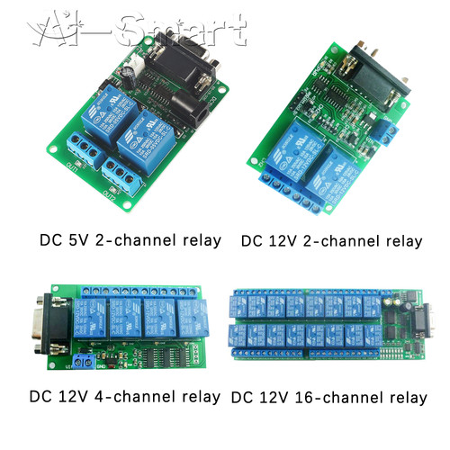 Modulo relè 12v - 5/12v, 2/4/16