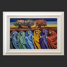 opera di saverio terruso, olio su tela, processione