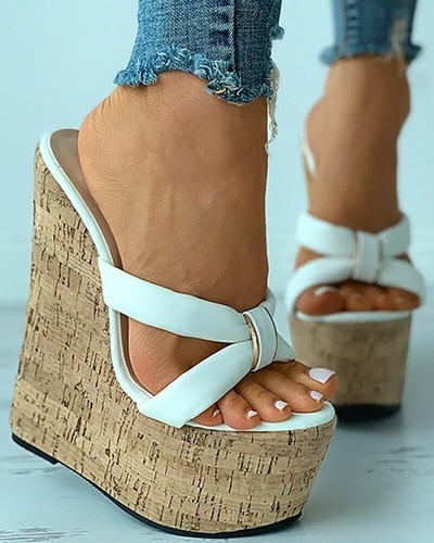 Sandali sabot ciabatte zeppa - sabot,