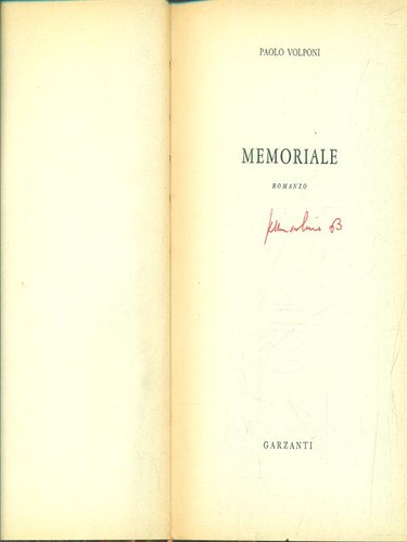 Memoriale narrativa italiana - memoriale,