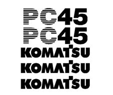 Komatsu PC45 Mini Escavatore Vinile Decalcomanie Adesivo Emblema Grafica PC45-1