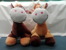 PAWS-CAVALLO GIGANTE DI PELUCHE SUPERSOFT 58CM 2COLORI ORIGINALE NUOVO COCCOLOSO