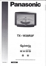 Panasonic Quintrix TX-W28R3F - Gebrauchsanweisung deutsch