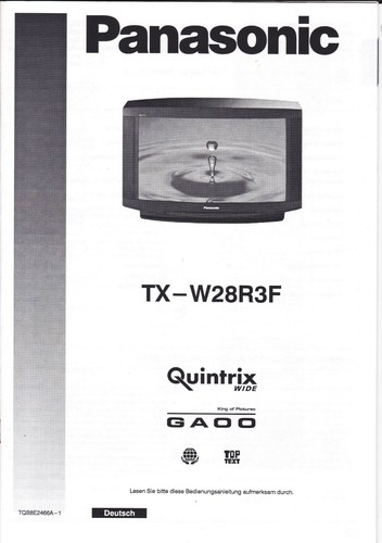 Panasonic quintrix w28r3f - tx-w28r3f,