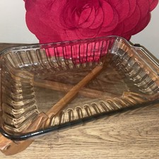 Casseruola vintage MCM legno