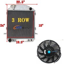 3 row Aluminum Radiator+FAN
