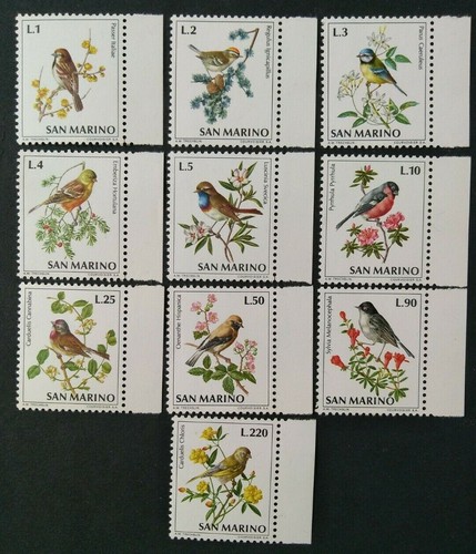 San marino 1972 10v mnh - san, 10v.