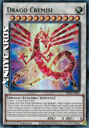 Drago cremisi crimson - cremisi, (crimson