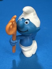 PUFFO CONTADINO RASTRELLO 4,5 CM PUFFI SMURFS VINTAGE PUFFO