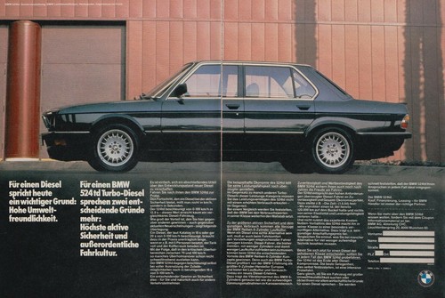 Bmw 524td pubblicità - 524td,