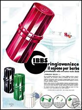 PUBBLICITA' GIBBS 1932 SAPONE DA BARBA STICK  COLORATI RASOIO  Pouprou Bornier 