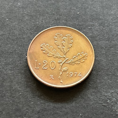 Moneta lire italiane 1974 - moneta,