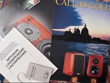 Opera 'Callas Gold' loudspeakers diffusori massello da stand