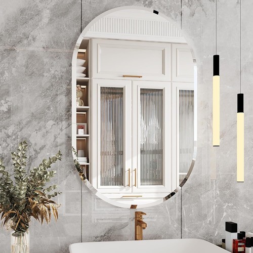 Specchio bagno ovale piano - specchio,