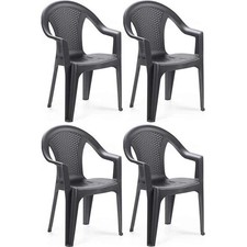 SET 4 SEDIE DA GIARDINO KORA