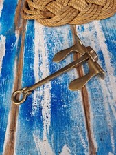 Ancora Hall In Ottone Massiccio Fermacarte Scrivania Vintage 