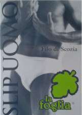 6 slip uomo LA FOGLIA, slip in puro cotone 100%, slip uomo in filo scozia
