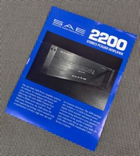 SAE 2200 STEREO POWER AMPLIFIER ORIGINAL INFORMATION/ADVERTISEMENT PAGE J0745