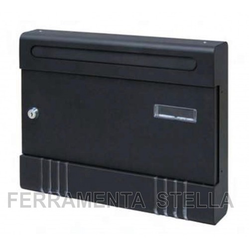 Cassetta postale nera acciaio - cassetta,