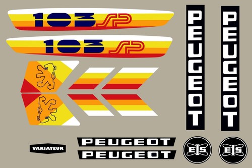 Peugeot 103 racer decal - peugeot,