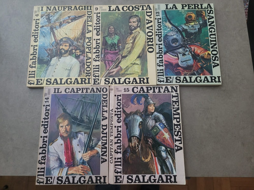 Lotto libri salgari - n.,