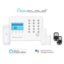 Homcloud Kit Antifurto Wireless Wi-Fi+GSM, Espandibile, Controllo Vocale